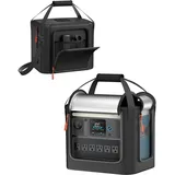 Hautton Reise-Trageetui, kompatibel mit Anker SOLIX C1000 C800 C800 Plus, wasserfester Rutschfester Powerstation-Storage-Bag, inklusive Schultergurt und Griff – Schwarz