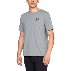 Under Armour Sportstyle Left Chest Trainingsshirt Herren 036 steel light heather/black L