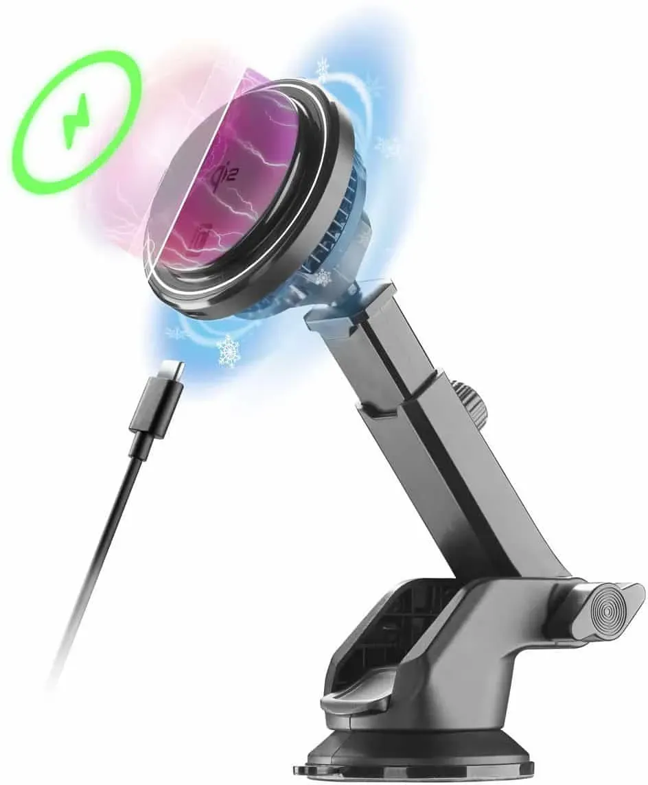 Freeze Mag Qi2 Wireless Holder Magnetische Autohalterung mit Qi2-Technologie und Kühlsystem