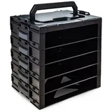 BS Systems Sortimentskasten Kunststoff 44,5 x 47,5 x 34,2 cm schwarz unbestückt