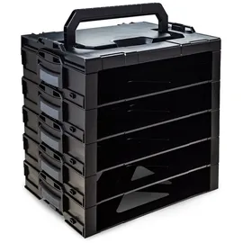 BS Systems Sortimentskasten Kunststoff 44,5 x 47,5 x 34,2 cm schwarz unbestückt