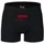 multifanshop Heidenheim Herzschlag Boxershorts Schwarz / Rot L 2er Pack