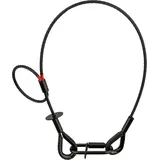 SAVEKING Safety Cable 5 mm - BGV-C1 WLL: 60 kg - 60 cm - Schwarz