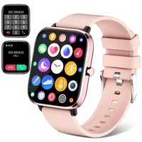 Choiknbo Smartwatch für Herren und Damen, 1,7 Zoll Fitnessuhr mit Anrufen, Smart Watch Monitor für Android/iOS, 24 Stunden Herzfrequenzmesser, Fitnessuhr, Schlafüberwachung, wasserdicht IP68