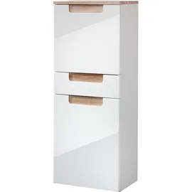 WELLTIME Siena Midischrank 40 x 105 x 27 cm Weiß
