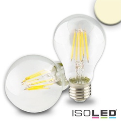 ISOLED LED Filament Birnenform A60, E27, 8W 2700K 890lm, dimmbar, klar ISO-112447