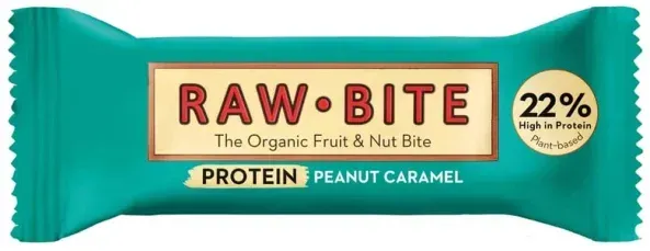RAW Bite Protein Riegel Peanut Caramel bio