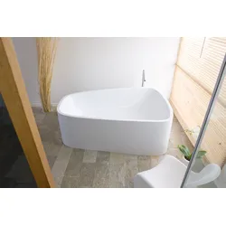 Hoesch Badewanne „Singlebath“ Duo, freistehend freistehend trapez 179,8 × 117,3 cm, rechts