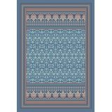 BASSETTI MIRA Plaid aus 100% Baumwolle in der Farbe Blau B1, Maße: 135x190 cm - 9326023
