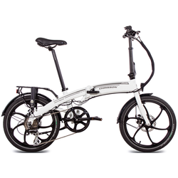 Chrisson E-Bike Efolder, 8 Gang, Shimano, Acera RD-M360, Heckmotor 250 W weiß E-Bikes Fahrräder Zubehör