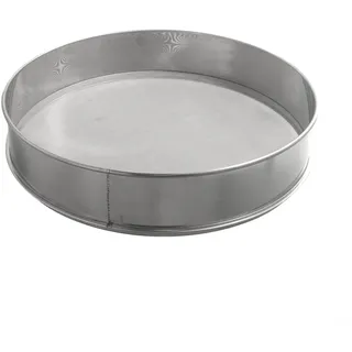 Edelstahl-Mehlsieb, 40 cm, feinmaschiges Sieb, Küchenzuckersieb, Ölfilter, großes Fassungsvermögen, leicht zu reinigen, Backwerkzeug, Mehlsieb zum Backen, spülmaschinenfest