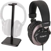 Roland RH-300 Studio-Kopfhörer mit Tisch-Stativ - Schwarz