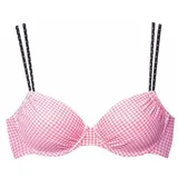 Buffalo Bügel-Bikini-Top Damen rosa-schwarz Gr.38 Cup E