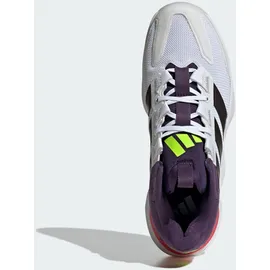 adidas Courtstabil M Hallenschuhe Herren in ftwwht-aurmet-aurplu, Größe 43 1/3 / weiß