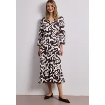 STREET ONE Maxikleid mit allover Print Braun 38