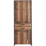 Forte Clif Aktenschrank 86 x 41,6 x 220,7 cm braun