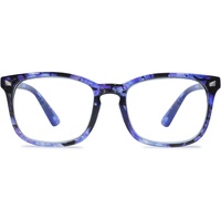 MAGIMODAC Blaulichtfilter Lesebrille groß Damen Herren Computerbrille Lesebrillen Sehhilfe Brille Computer-Lesebrillen mit/ohne Stärke (Blau, 1.00)