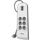 Belkin Steckdosenleiste 6-fach 2 m Weiß