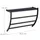 Relaxdays Handtuchhalter Wand mit Ablage Schwarz