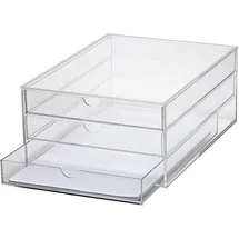 Maul Acryl-Schubladenbox DIN A4 3-tlg. transparent
