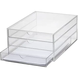 Maul Acryl-Schubladenbox DIN A4 3-tlg. transparent