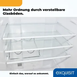 Exquisit KGC250-85-NF-040D Kühl-Gefrierkombination (247 l, 1805 mm hoch, Weiß)