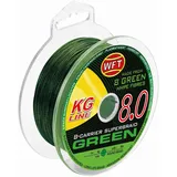 WFT KG 8 grün 150m - Geflochtene Angelschnur, Durchmesser/Tragkraft:0.14mm / 19kg Tragkraft