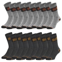 Black+Decker Crew Work Socks Unisex Herren Damen Arbeitssocken 10er Pack in 39-42 Blau 7