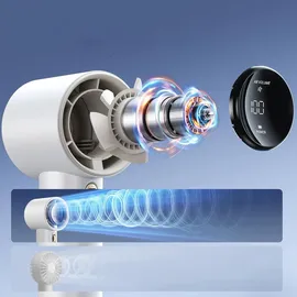 JISULIFE Pro1 3600 mAh FA53 (ABS) Mini-Gebläse, tragbarer USB-Ventilator - Weiß