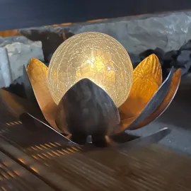 ez solar Solar Lotusblüten Duett spritzwassergeschützt IP44