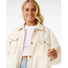 Rip Curl High Tide Fleece Shacket Jacke Weiß S