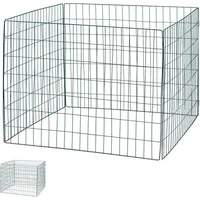 Relaxdays Komposter Metall, 2er Set, Dunkelgrün