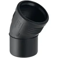 Geberit Silent PP Bogen Ablaufbogen DN 100, 30 Grad Schwarz