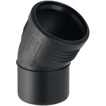 Geberit Silent PP Bogen Ablaufbogen DN 100, 30 Grad Schwarz