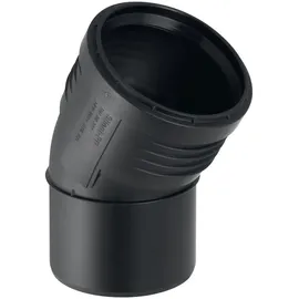 Geberit Silent PP Bogen Ablaufbogen DN 100, 30 Grad Schwarz