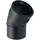 Geberit Silent PP Bogen Ablaufbogen DN 100, 30 Grad Schwarz