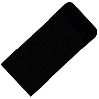 Miss Perfect BH-Verlängerung W2G50500-38, mit 1, 2, 3 oder 4 Haken und softer Plüschrückseite schwarz 2 Haken 3,8 cm Breite