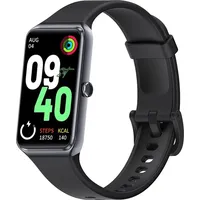 1,47 Zoll voller Touchscreen, Aktivitätstracker mit Herzfrequenz, Blutsauerstoff, Blutdruck, Schlafmonitor, Fitnessuhr für Damen Herren - Schwarz