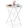 Relaxdays Gartentisch weiß rund 71,5 cm