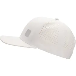 Snapback Cap CHILLOUTS "Owaka Hat", Damen, weiß, Kunstfaser, unifarben, gepunktet, sportlich, Caps, sportlich, mit perforierten Seitenteilen & urbanem Look