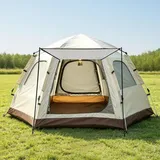 Zelt für 2-3 Personen, Pop Up Campingzelt mit Vorzelt