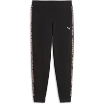 Puma Essentials Graphic Animal Comfort TR CL Damen Jogginghose, schwarz - L