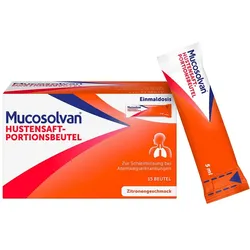 Mucosolvan Hustensaft-Portionsbeutel, Hustenlöser