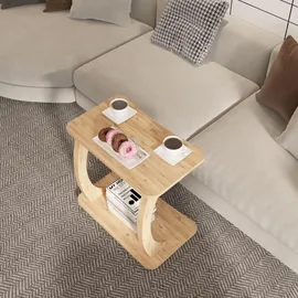 [en.casa] Stattela Braun Holzoptik 59 x 35 x 56 cm