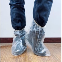 Losuya 10 Paar Schuhüberzieher Einweg Wasserdicht Schuhüberzieher Überschuhe Schuhschoner Überzieher Transparent