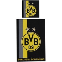 Borussia Dortmund Bettwäsche Streifen gelb/schwarz