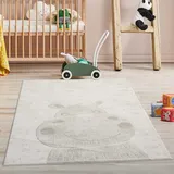 Carpet City Kinderteppich »MARA703«, rechteckig, Kinderzimmer Teppich Tiere Beige Spielzimmer, beige