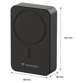 Verbatim Charge 'n' Go Essentials 20000 mAh Kabelloses Aufladen Schwarz
