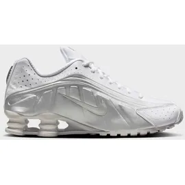 Nike Shox R4 - 101 ( Weiß/Hell Crimson/Silber Metallisierte)