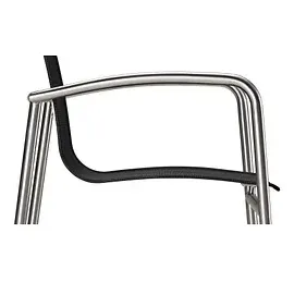 barths Khartum Stapelsessel 56 x 62 x 88 cm silber/schwarz